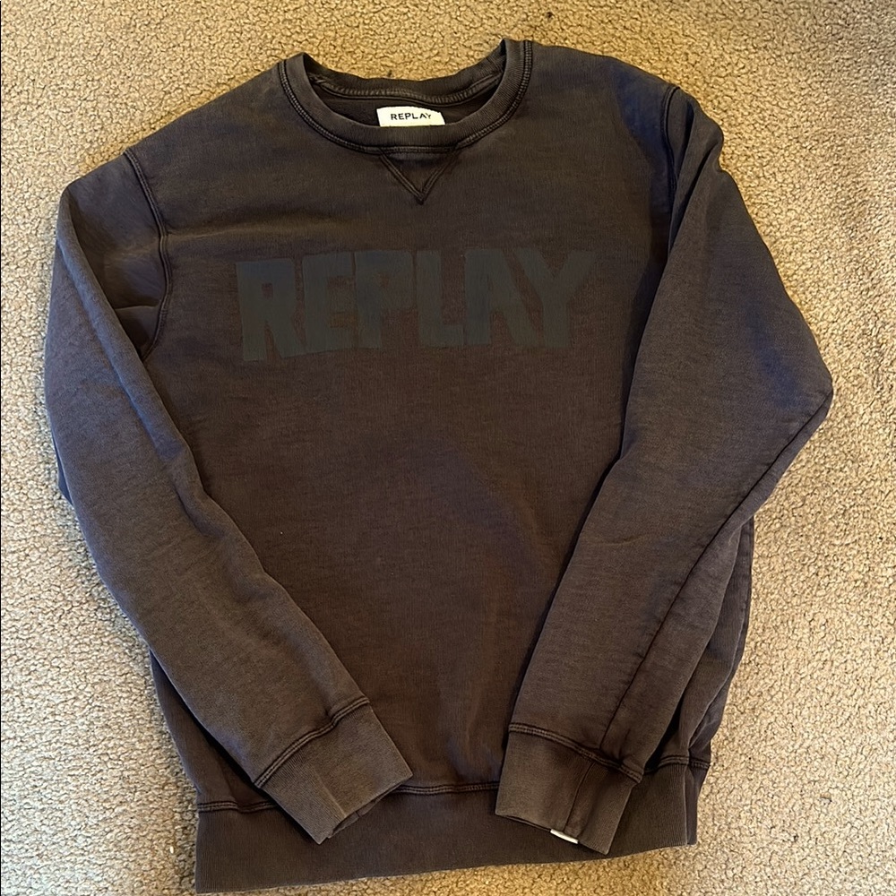 Replay Men's crew neck organic cotton sweatshirt Small